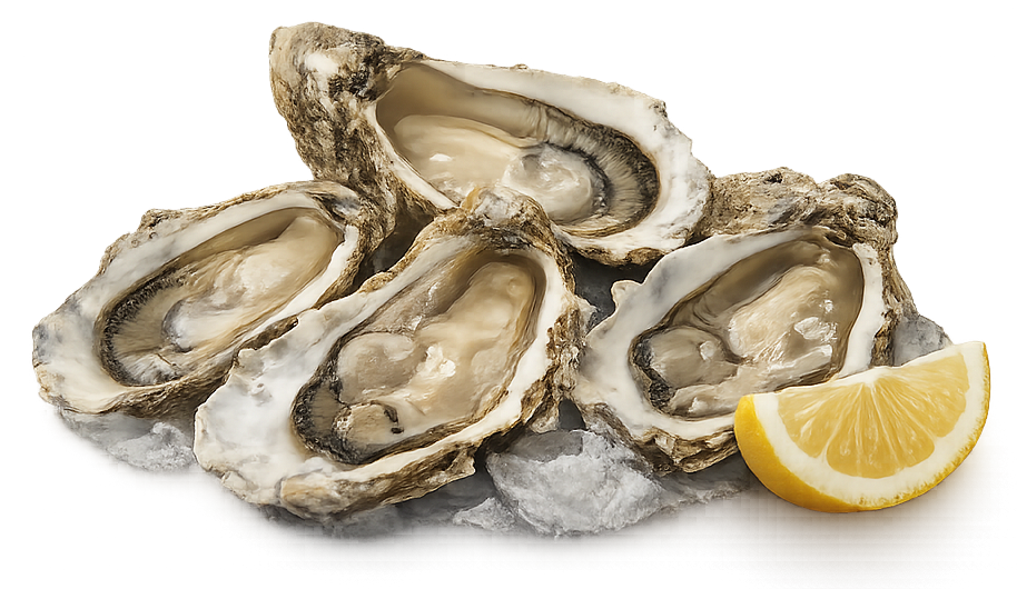 Ostras francesas abiertas para degustación gourmet