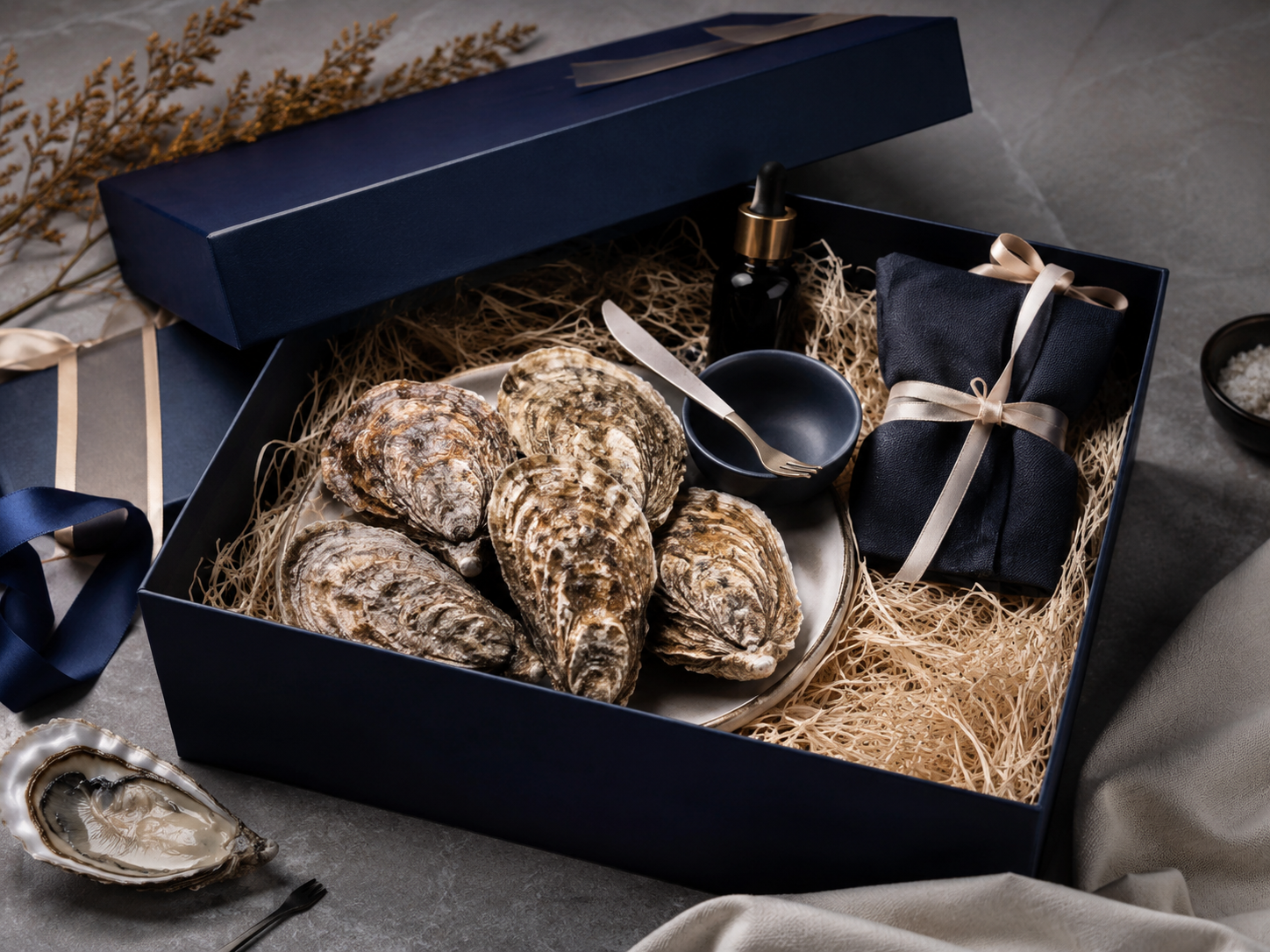 Regalo gourmet con ostras francesas
